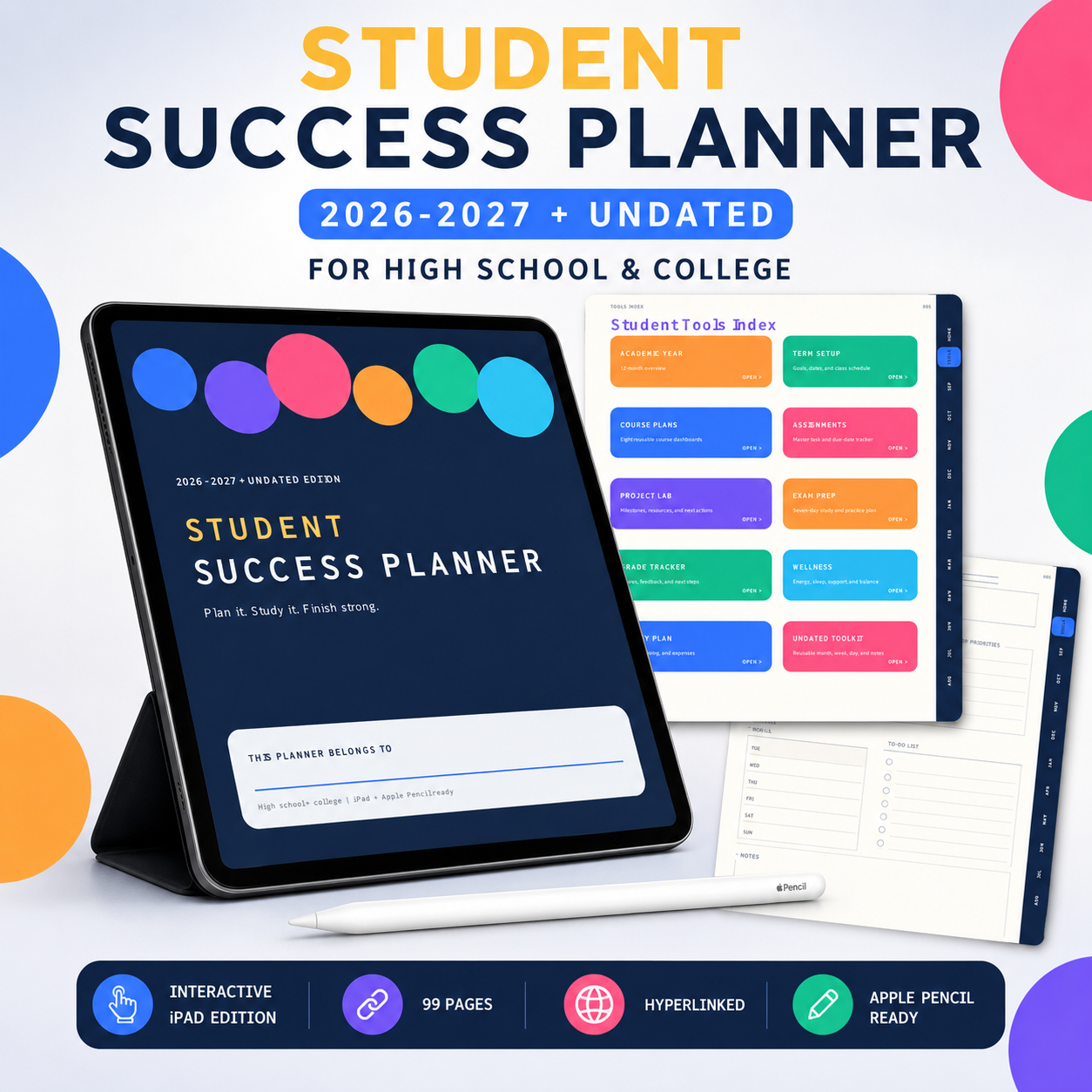 Student Success Planner For High School and College Students